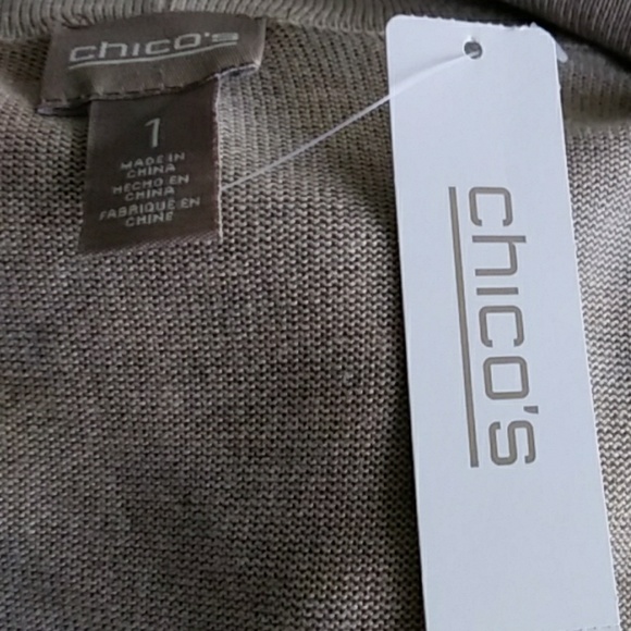 NWT Chico's Open Cardigan Size M - Picture 4 of 6